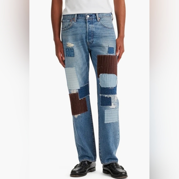 LEVIS 501 Men's Patchwork Jeans